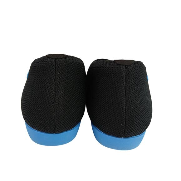 VIVAIA SZ 43/11 Tamia Walker Lightweight Almond Tow Flats In Black Lapis NWOT - Picture 3 of 9